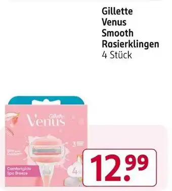 Rossmann Gillette Venus Smooth Rasierklingen 4 Stück Angebot