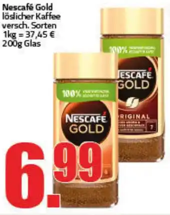 Ihr Frischmarkt Nescafé Gold löslicher Kaffee 200g Glas Angebot