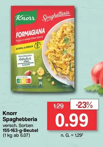 Famila Nord West Knorr Spaghetteria  155-163-g-Beutel Angebot