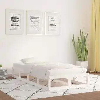 ManoMano Maisonchic - Massivholzbett,Schlafzimmerbett,Einzelbette,Bett für Jugendliche,Erwachsene, ältere Menschen Weiß 90x200 cm BZST Angebot