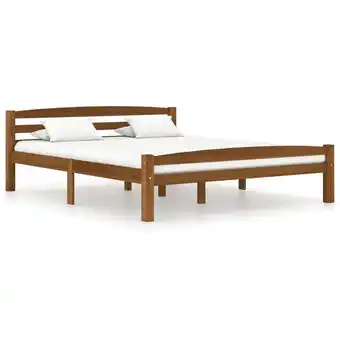 ManoMano Maisonchic - Massivholzbett Doppelbett Bett für Schlafzimmer Honigbraun Kiefer 160x200 cm DE25722 - Braun Angebot