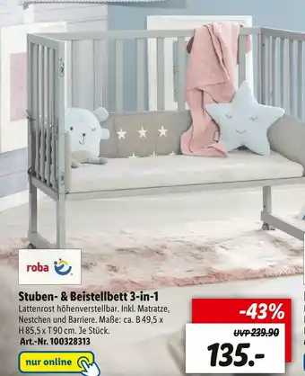 Lidl Roba stuben-, beistellbett 3-in-1 Angebot