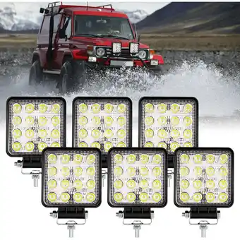 ManoMano Hengda - led Arbeitsscheinwerfer 48W led Scheinwerfer Rechteck IP67 Wasserdicht 12V 24V für LKW.Offroad. suv. ATV.traktor Rüc Angebot