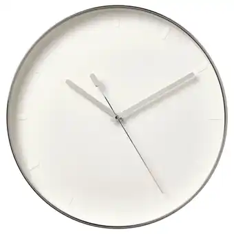 IKEA Mallhoppa Wanduhr, silberfarben, 35 cm Angebot