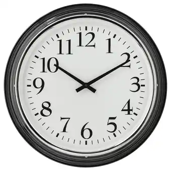 IKEA Bravur Wanduhr, schwarz, 59 cm Angebot