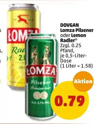 PENNY Dovgan lomza pilsener oder lemon radler Angebot