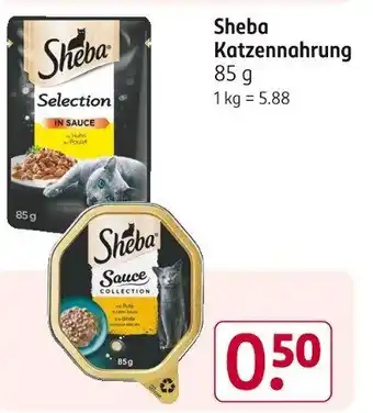 Rossmann Sheba Katzennahrung 85g Angebot