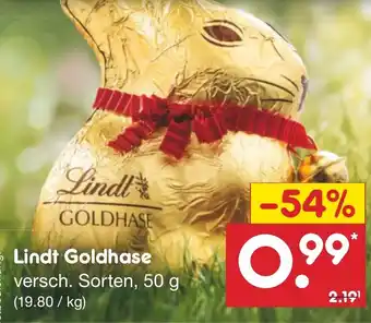 Netto Marken-Discount Lindt Goldhase versch. Sorten, 50 g Angebot