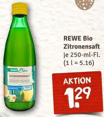 nahkauf REWE Bio Zitronensaft 250 ml Fl. Angebot