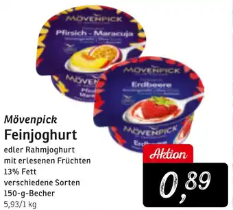 KONSUM Mövenpick Feinjoghurt 150 g Becher Angebot