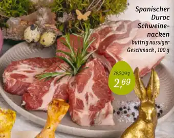 KONSUM Spanischer Duroc Schweinenacken 100 g Angebot