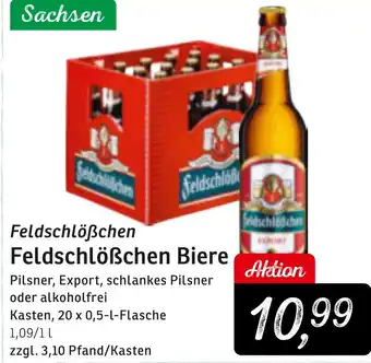 KONSUM Feldschlößchen Biere 20x0,5 L Flasche Angebot