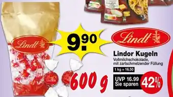 Krümet Sonderposten Lindt Lindor Kugeln 600 g Angebot