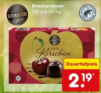 Netto Marken-Discount SCHOKOLIEBE Edition Kirschpralinen 250g Angebot