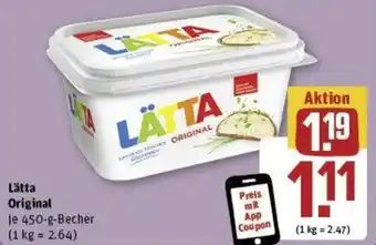 REWE Lätta Original 450 g Becher Angebot