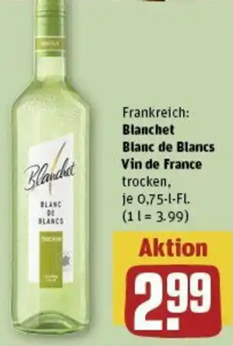 REWE Blanchet Blanc de Blancs Vin de France 0,75 L-Fl. Angebot