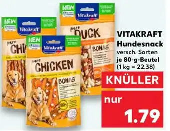 Kaufland VITAKRAFT Hundesnack 80 g Beutel Angebot