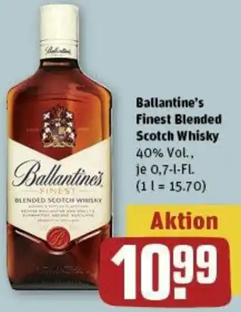 REWE Ballantine's Finest Blended Scotch Whisky 0,7 L-Fl. Angebot