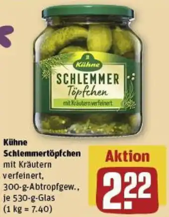 REWE Kühne Schlemmertöpfchen 530 g Glas Angebot