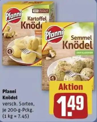 REWE Pfanni Knödel 200 g Pckg. Angebot