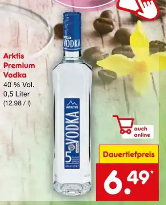 Netto Marken-Discount Arktis Premium Vodka 40 % Vol. 500ml Angebot