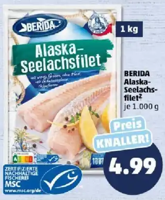 PENNY BERIDA Alaska Seelachsfilet 1000 g Angebot