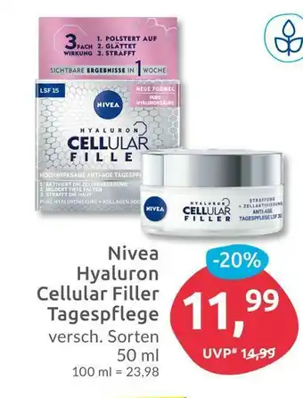 Budni Nivea hyaluron cellular filler tagespflege Angebot