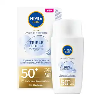 Douglas NIVEA NIVEA SUN UV Gesicht Triple Protect Ultraleichtes Fluid Angebot