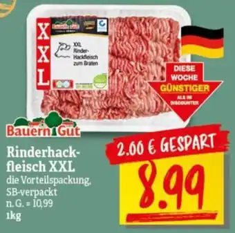 NP Discount Bauern Gut Rinderhackfleisch XXL 1 kg Angebot