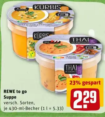 REWE Rewe to go suppe Angebot