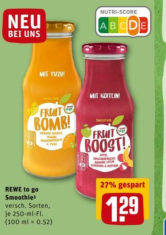 REWE Rewe to go smoothie Angebot