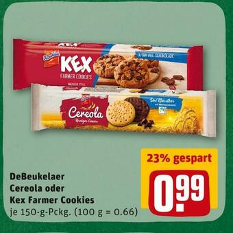 REWE Debeukelaer cereola oder kex farmer cookies Angebot