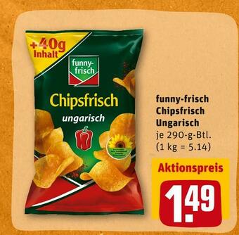 REWE Funny-frisch chipsfrisch ungarisch Angebot