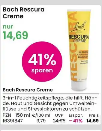 REWE Bach rescura creme Angebot