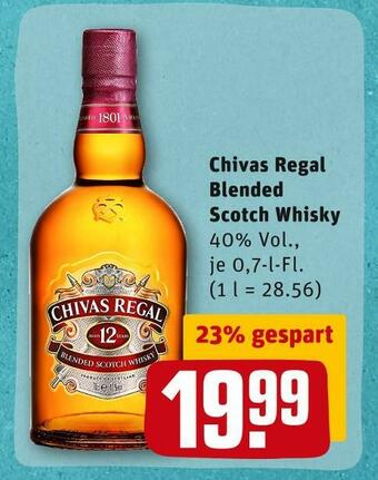 REWE Chivas regal blended scotch whisky Angebot