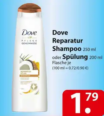 Famila Nord Ost Dove reparatur shampoo oder spülung Angebot