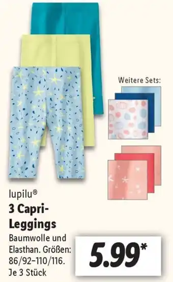 Lidl Lupilu 3 Capri Leggings Angebot