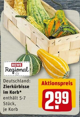REWE Rewe regional zierkürbisse im korb Angebot