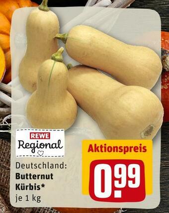 REWE Rewe regional butternut kürbis Angebot