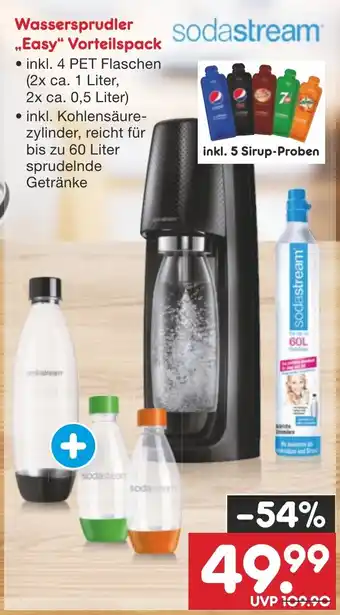 Netto Marken-Discount sodastream Wassersprudler „Easy" Vorteilspack Angebot