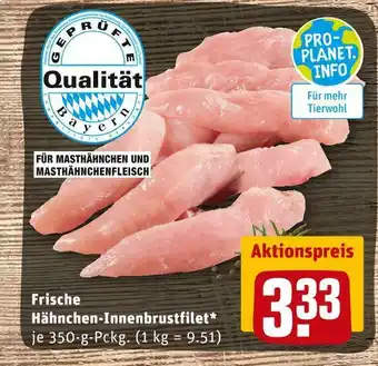 REWE Frische hähnchen-innenbrustfilet Angebot