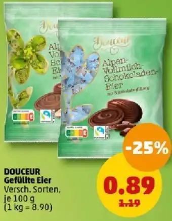 PENNY DOUCEUR Gefüllte Eier 100 g Angebot