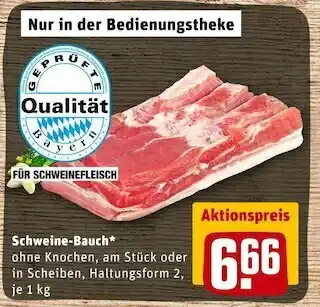 REWE Schweine-bauch Angebot