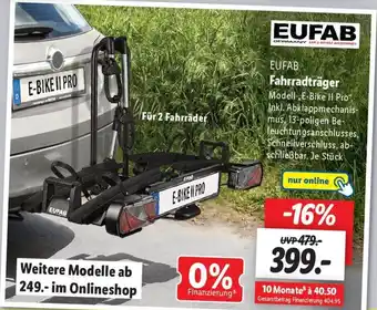 Lidl EUFAB Fahrradträger Angebot