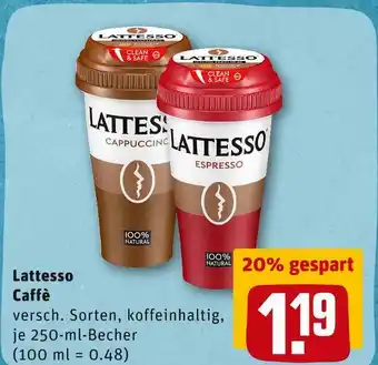 REWE Lattesso caffè Angebot