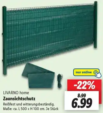 Lidl LIVARNO home Zaunsichtschutz Angebot