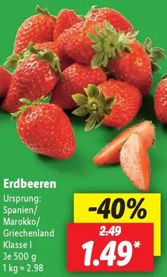 Lidl Erdbeeren 500 g Angebot