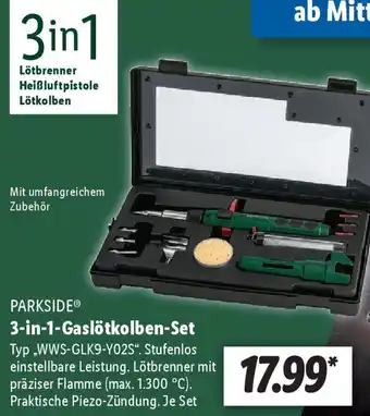 Lidl PARKSIDE 3-in-1 Gaslötkolben Set Angebot