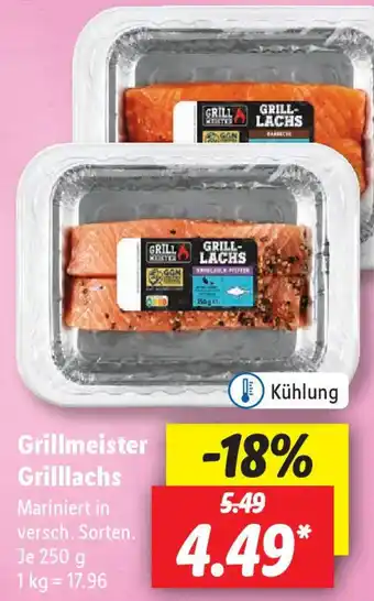 Lidl Grillmeister Grilllachs 250 g Angebot