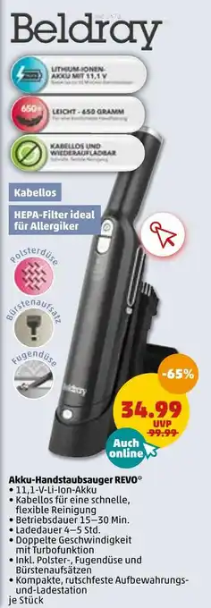 PENNY Beldray akku-handstaubsauger revo Angebot